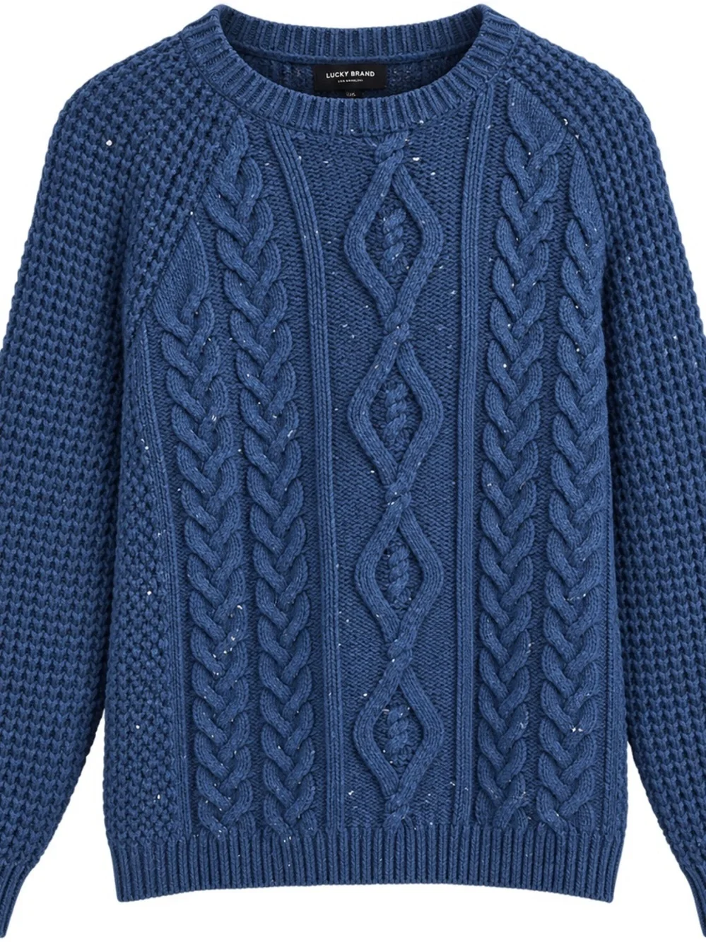 Lucky Brand Men’s XXL Blue Cable Knit Crewneck Sweater